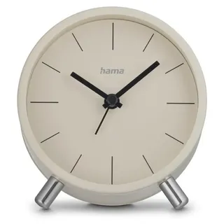 Hama Flores, Rund, Beige, Schwarz, Edelstahl, Analog, Akku, AA, 110 mm - Beige, Schwarz