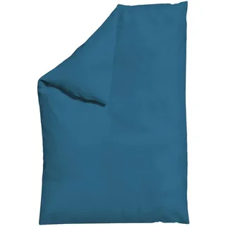 schlafgut Woven Satin Blau 135 x 200 cm + 80 x 80 cm
