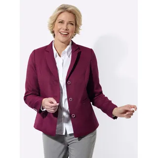 Jackenblazer CLASSIC "Kurzblazer", Damen, Gr. 40, malve, 100% Polyester, Blazer Jackenblazer