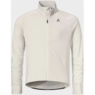 Strickpullover SCHÖFFEL "Longsleeve Style Kubena MNS", Herren, Gr. 52, beige (9040, natur), Oberstoff: 89% Polyester, 11% Elasthan, Rundhals, Pullover Strickpullover