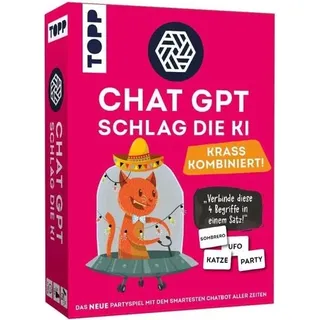 Frechverlag TOPP ChatGPT – Schlag die KI. Krass kombiniert - Wer schreibt aus Vier Worten die Beste Story? Das Neue Partyspiel mit dem smartesten Chatbot Aller Zeiten, White