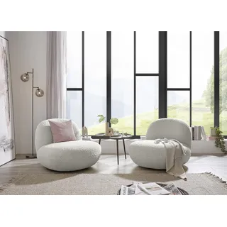 ed exciting design Sessel Chris Polyester 85 x 70 x 99 cm Beige drehbar