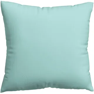 schlafgut Woven Satin Uni Petrol 80 x 80 cm
