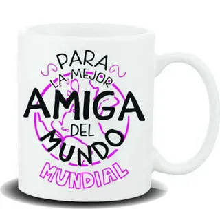 Taza Keramik Tasse für die beste Freundin, rund, weiß, Zylindrisch, Wiederverwendbar, 3098740031