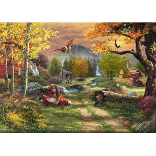 Schmidt Spiele 58050 Disney, Fox and Hound, Thomas Kinkade, 1000 Teile Puzzle