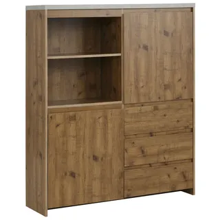 OTTO home Highboard 125 x 140 x 35 cm Beige