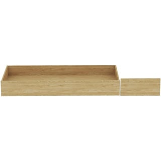 Hom`in Bettschubkasten , Eichefarben , Holzwerkstoff , 149.5x21x68.5 cm , Schlafzimmer, Betten, Bettgestelle- Einzelteile, Bettkästen