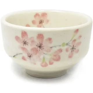 aquanaut Mino Ware Japanese Matcha Bowl Chawan Shiroyama Sakura Diameter 9.4cm Made in Japan