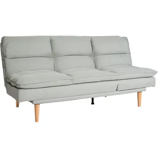 Mendler Schlafsofa HWC-M79, Gästebett Schlafcouch Couch Sofa, Schlaffunktion Liegefläche 180x110cm ~ Stoff/Textil mint-grau