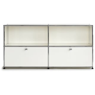 USM Sideboard weiß, Designer Prof. Fritz Haller, 74x153x38 cm