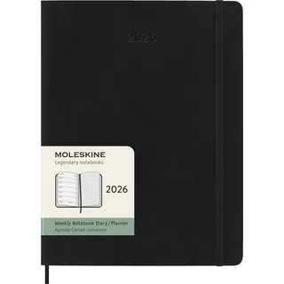 Moleskine Buchkalender Wochenkalender 2026 schwarz, 1 St.