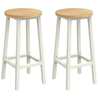 Hansiro Barhocker Antananarivo 2Er-Set , Beige , Holzwerkstoff , 32x65x32 cm , Esszimmer, Barmöbel, Barhocker