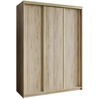 masseno Schwebetürenschrank Nisse 150/205/60 cm Schlafzimmer, Kleiderschränke, Schwebetürenschränke