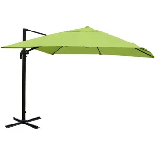 MCW Ampelschirm A96 3x3m Alu/Stahl Grün ohne Ständer