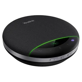 Yealink SP96 USB-C/A Speakerphone, Universal, Schwarz, Anruf annehmen/beenden, Bluetooth-Pairing, Microsoft Teams button, Stummschalten, Pairing,..., 6,5 cm, USB/Bluetooth, Verkabelt & Kabellos - Schwarz