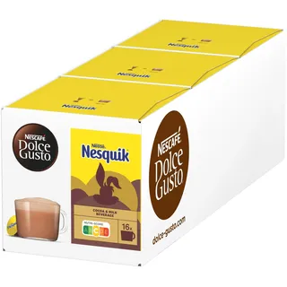 NESCAFÉ DOLCE GUSTO NESQUIK Kakaokapseln 3er Pack (3 x 16 Kapseln)