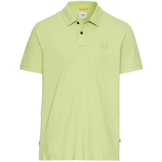 camel active Herren Kurzarm Poloshirt aus Baumwolle Grün, Menswear-XXL
