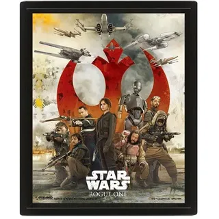 Star Wars Rogue 'Wähle eine Seite' 3D-lentikular Poster,10 x 8 inch