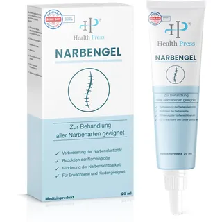 Health Press Narbengel – 50 ml Narbensalbe zur Minderung von Narben Für alle geeignet Gel 20