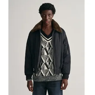 Gant Oversized Flight Bomberjacke - Black - L