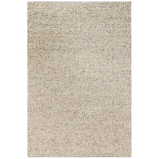 benuta Pure Wollteppich Patch Weiß/Schwarz 160x230 cm , Textil , Rechteckig , 160x230 cm , Oeko-Tex® Standard 100 , pflegeleicht , Teppiche und Böden, Teppiche, Schafwollteppiche