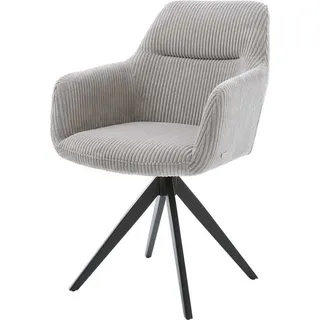 DeLife Esszimmerstuhl Pejo-Flex Cord silbergrau
