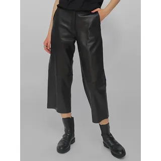 Lederhose JCC "Lederhose 31023629", Damen, Gr. 46, EURO, schwarz, Obermaterial: 100% Lammleder LEL. Futter: 100% Baumwolle CO., Hosen Lederhose
