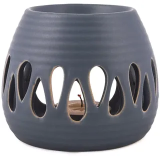 Pajoma Keramik Duftlampe ''Simple'' in blau, Höhe 8 cm