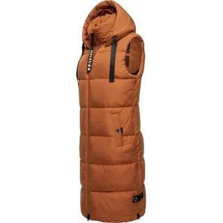 Steppweste NAVAHOO "Steppweste Schnuffelchen", Damen, Gr. XS, braun (rusty cinnamon), Obermaterial: 100% Polyester PES.  Futter: 100% Polyester PES. 100% Polyester PES., Westen Steppweste