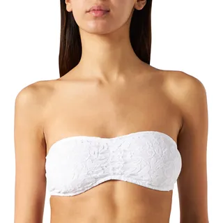 Urban Classics Damen Ladies Laces Bandeau Top, per Pack Weiß (White 00220), X-Small (Herstellergröße: XS)