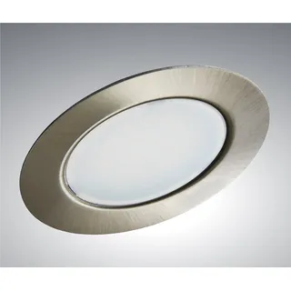 Trango 1er Set G4E-012 LED Möbel Einbaustrahler - 12 Volt AC/DC - In Nickel matt - Zum Ersetzen herkömmlichen G4, GU5.3 Fassung - Als Küchenhaube Lampe, Schrankleuchte, Deckenlampe