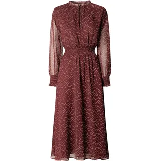Pepe Jeans Mariette Langarm-midikleid - Lotus Red - XS