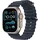 Watch Ultra 2 GPS + Cellular 49 mm Titan­gehäuse beige Marine Ocean Band blau verstellbar