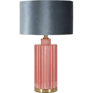 Tischlampe Cosentino, Schreibtischleuchte, Büroleuchte, Arbeitslampe, 40x40 h70 cm, Rot und Blau