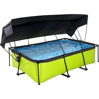 EXIT TOYS EXIT Lime Pool 220 x 150 x 65 cm inkl. Filterpumpe und Reparaturset