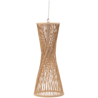 Pauleen Woody Glow Pendelleuchte max. 20 Watt Beige, Weiß Rattan, Metall E27