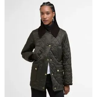 Barbour für Damen. LQU1849 Jacke Modern Beadnell Quilted grün (XL), Lässig, Polyamid