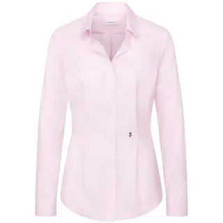 Seidensticker Damen Women Slim Longsleeve Cotton Bluse, Rosa(080613), 36 EU