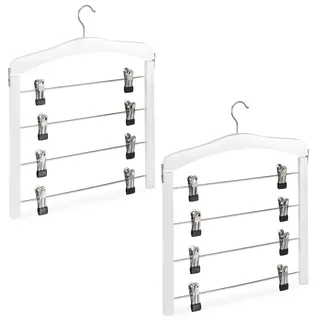 Relaxdays Kleiderbügel, 2x Mehrfach-Kleiderbügel (2 x)