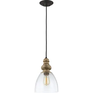 Elstead Matrimonio Hängeleuchte E27 35cm Treibholz, dunkles verwittertes Zink - Beige