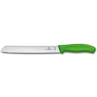 Victorinox Brotmesser 21cm grün Wellenschliff