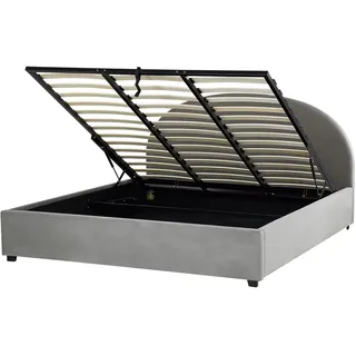 Beliani Bett mit Stauraum Samtstoff Vaucluse 180 x 200 cm