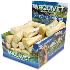 Arquivet Büffelknochen gefüllt mit Schaffett – 16 cm – 20 Stück – 4.600 g – natürlicher Snack für Hunde