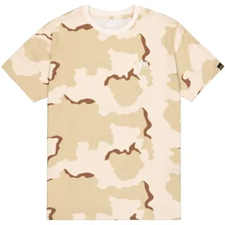 Alpha Industries Basic T-Shirt SL Camo Desert Camo 91 L