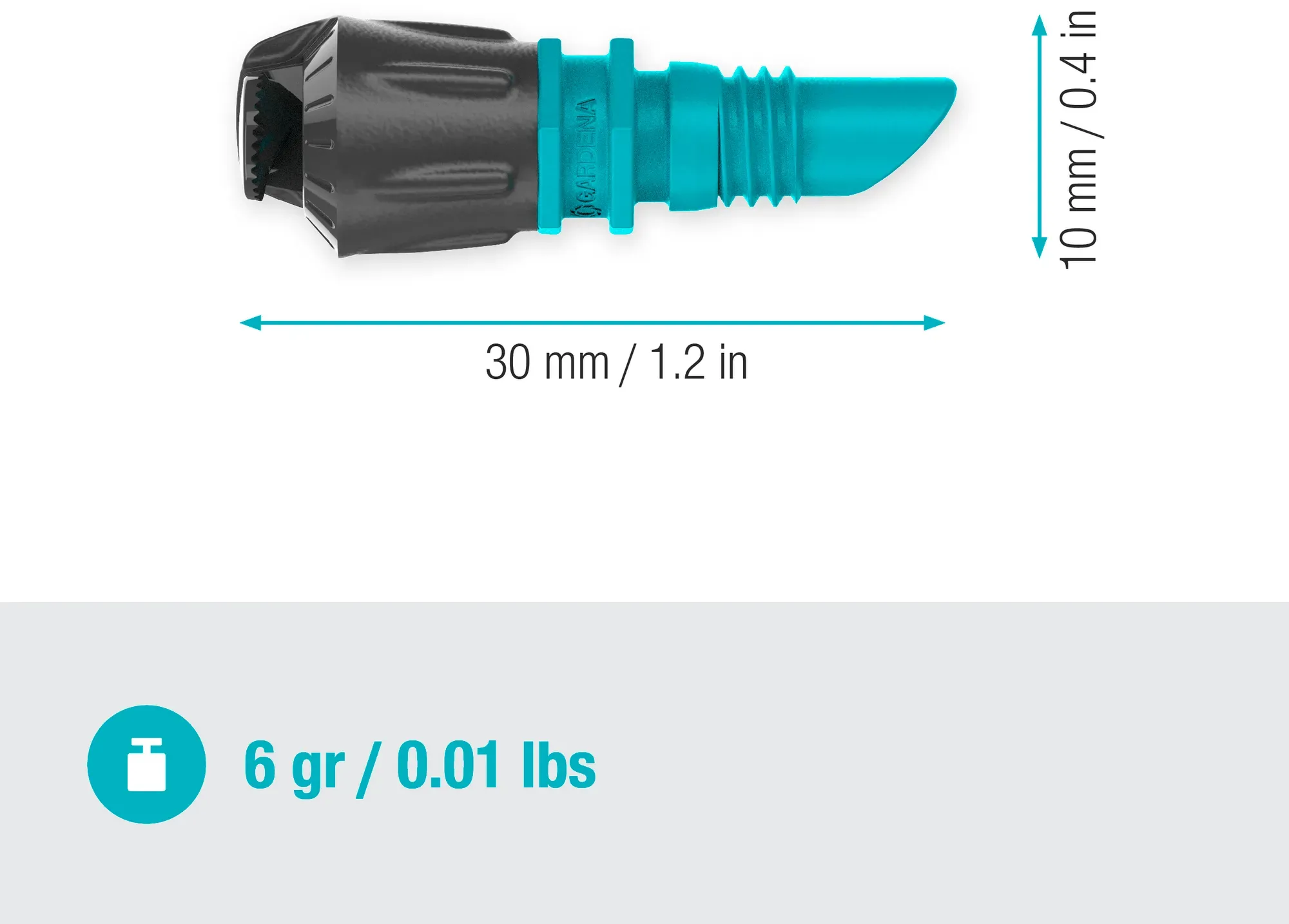 Bild von Micro-Drip-System Sprühdüse 180° 13mm, 5 Stück (13321)