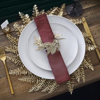 Ginger Ray Gold Fern Wreath Christmas Tischsets, Tischdekoration, 4 Stück, L