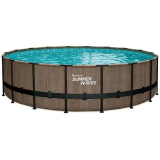 Pool , Teakfarben , Kunststoff , 132 cm , Freizeit & Co, Pools & Wasserspaß, Pools