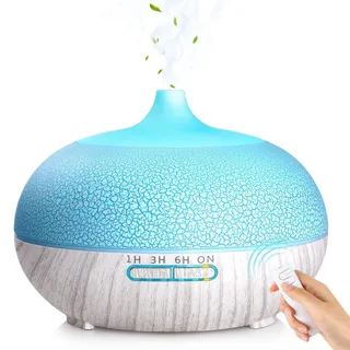 Aroma Diffuser für Duftöle,GeeRic 550ml Ultraschall Luftbefeuchter Diffusor für ätherische Öle,Raumbefeuchter Aromatherapie Öle Duftlampe mit 7 Farben LED Leichte für Schlafzimmer Büro Yoga Spa