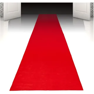 Boland 44167 - Roter Teppich, 450 x 60 cm, Dekoration, Karneval, Mottoparty, VIP, Hochzeit, Halloween