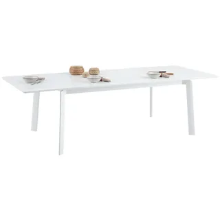 Proloisirs Verano Gartentisch 180-260 x 103 x 75 cm Weiß